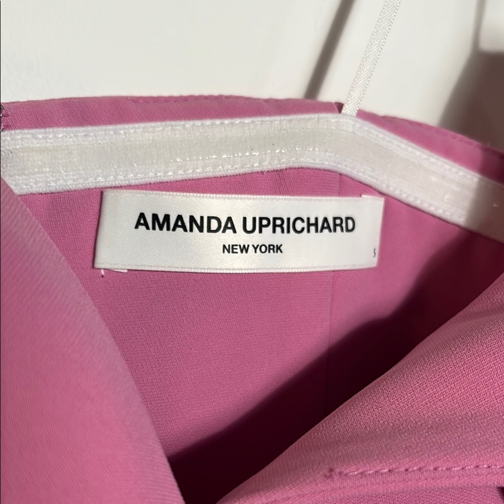 Amanda Uprichard Elegant Pink Strapless Pants Jumpsuit - Picture 2 of 6